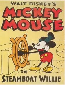 walt diseny mickey mouse in steamboat willie